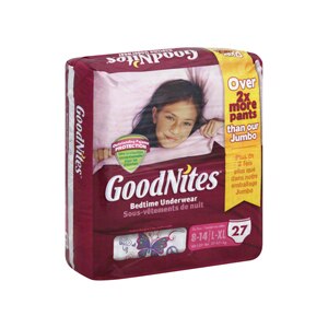 GoodNites Girls Underwear for Nighttime L-XL