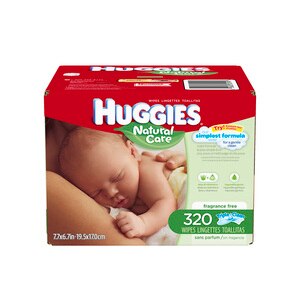 Huggies Natural Care Hypoallergenic Baby Wipes Fragrance Free
