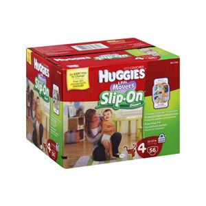 Huggies Little Movers Slip-On Diapers, Size 4 (23-37 lb)
