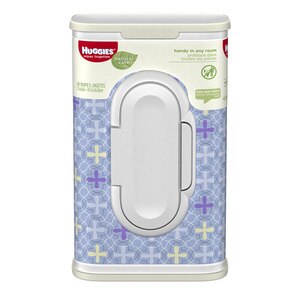 Huggies Natural Care Baby Wipes, Unscented, Designer Tub, 40CT