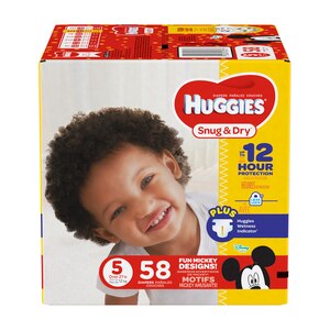 Huggies Snug & Dry Disney Baby Diapers Size 5 (Over 27 lb)