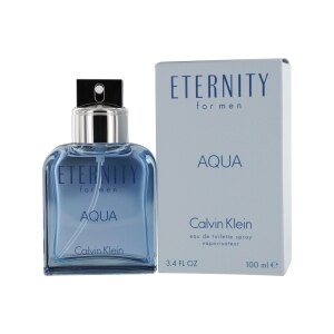 Eternity Aqua by Calvin Klein Eau de Toilette Spray 3.4 OZ