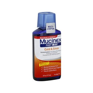 Mucinex Fast-Max Cold & Sinus Acetaminophen Pain Reliever/Fever Reducer