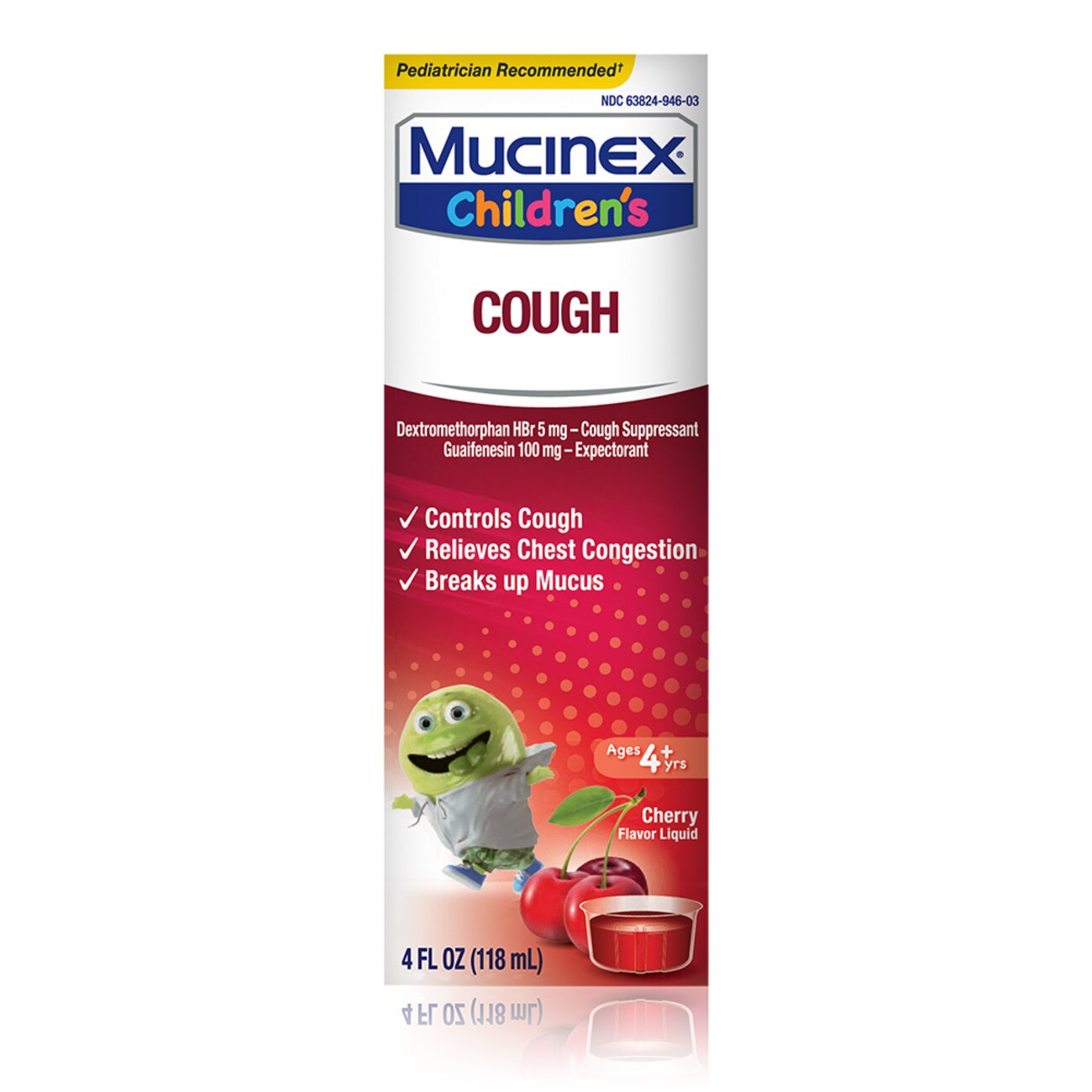 Mucinex Cough Expectorant Cough Suppressant Liquid Cherry