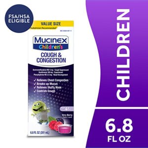 Mucinex Children's Congestion & Cough Liquid Berrylicious