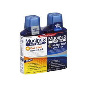 Mucinex Fast-Max Daytime Severe Cold and Night Time Cold & Flu Maximum Strength
