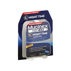 Mucinex Fast-Max Night Time Cold & Flu Maximum Caplets