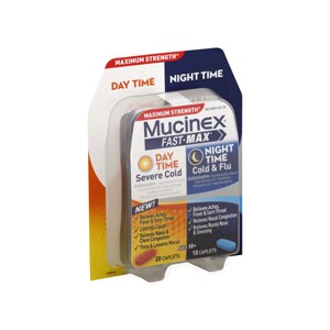 Mucinex Fast-Max Adult Day and Night Caplets, 30CT