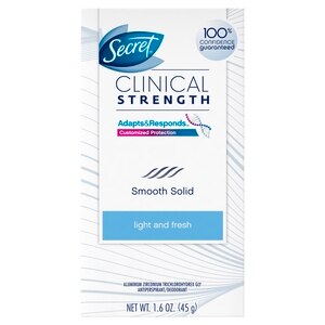 Secret Clinical Strength Anti-Perspirant Deodorant Advanced Solid Light And Fresh Scent