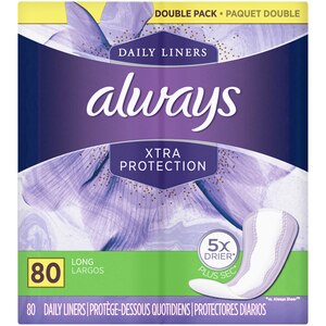 Always Driliners Pantiliners Long Unscented