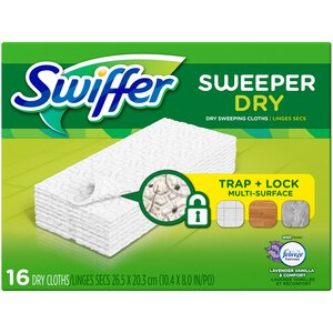 Swiffer Sweeper Dry Sweeping Refills With Febreze FreshScent Lavender Vanilla & Comfort