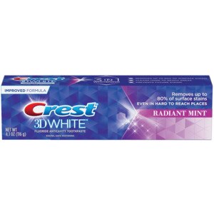 Crest 3D White Vivid Anticavity Fluoride Toothpaste Radiant Mint