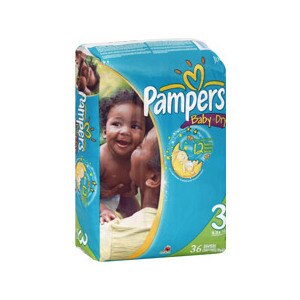 Pampers Baby-Dry Diapers Size 3 16-28 Lbs