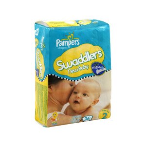 Pampers Swaddlers New Baby Diapers Size 2 12-18 Lbs