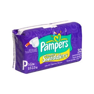 Pampers Preemie Swaddlers Customized Diapers Size P 1-5 Lbs