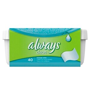 Always Feminine Wipes Tub