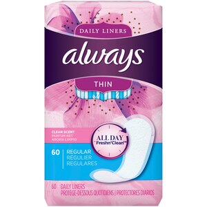 Always Pantiliners Fresh Thin Regular Scented
