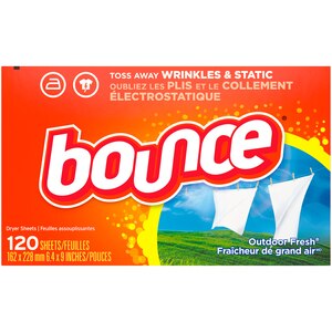 Bounce Fabric Softener Sheets, Outdoor Fresh Scent