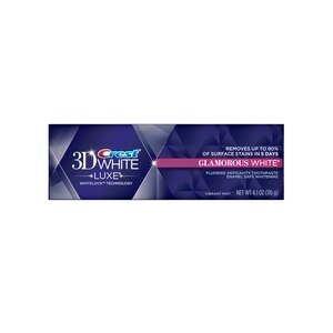 Crest 3D White Fluoride Anticavity Glamourous White Toothpaste, Vibrant Mint