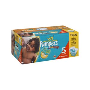 Pampers Baby Dry Diapers Size 5 (27+ lb)