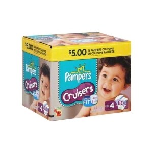 Pampers Cruisers Sesame Street Diapers Size 4 (22-37 lbs)