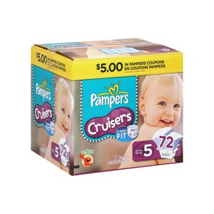 Pampers Cruisers 3-Way Fit Sesame Street Diapers,Size 5 (27+ lb)