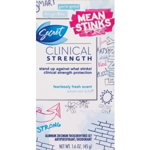 Secret Clinical Strength Advanced Solid Antiperspirant/Deodorant, Fearlessly Fresh Scent