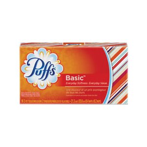 Puffs Basic Facial Tissue Non-Lotion White