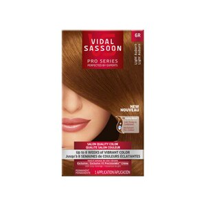Vidal Sassoon Pro Series Salon Quality Hair Color, 6R Light Auburn