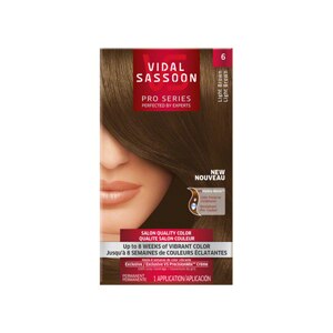 Vidal Sassoon Pro Series Salon Quality Hair Color, 6 Light Brown