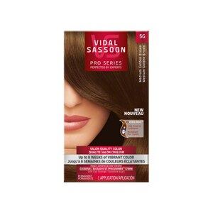Vidal Sassoon Pro Series Salon Quality Hair Color, 5G Medium Golden Brown