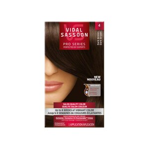 Vidal Sassoon Pro Series Salon Quality Hair Color, 4 Dark Brown