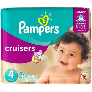 Pampers Cruisers Diapers Size 4 22-37 Lbs