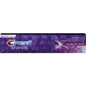 Crest 3D White Vivid Anticavity Fluoride Toothpaste Radiant Mint
