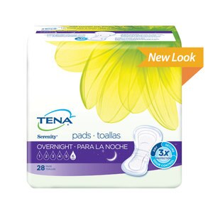 TENA Serenity Overnight Pads Ultimate Absorbency Full Coverage