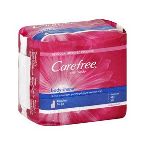 Carefree Body Shape Regular to Go Pantiliners Unscented