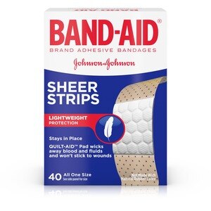 Band-Aid Bandages Sheer Strip All One Size