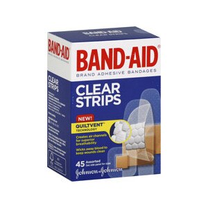 Band-Aid Perfect Blend Clear Bandages Light Assorted Sizes