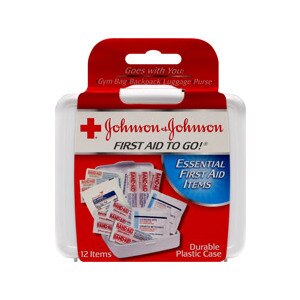 Johnson & Johnson First Aid To Go Kit 12 Items