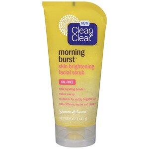 Clean & Clear Morning Burst Skin Brightening Facial Scrub, Oil-Free