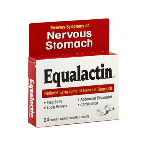 Equalactin Nervous Stomach Citrus Flavored Chewable Tablets
