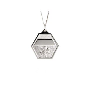 American Medical ID Necklace Silver Classic Necklace 24