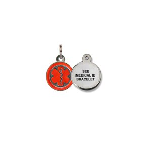American Medical ID Charm See Medical ID Bracelet Charm