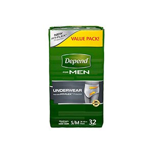 Depend Underwear for Men Super Plus Absorbency S/M