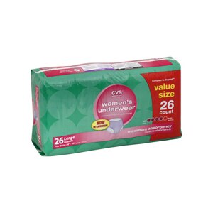 CVS Women's Underwear Maximum Absorbency Large (38-50 Inches)
