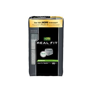Depend Real Fit Briefs for Men, Maximum Absorbency S/M