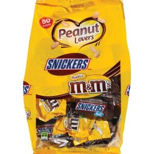Snickers and M&Ms Peanut Lovers Assorted Candy Fun Size