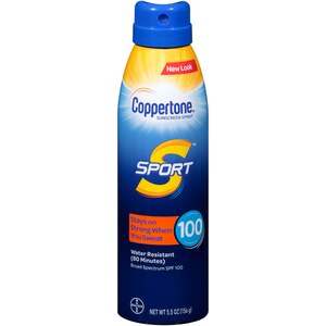 Coppertone Sport Clear Continuous Sunscreen Spray 90 SPF