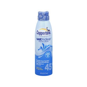 Coppertone Wet 'n Clear Broad Spectrum SPF 45+ Sunscreen
