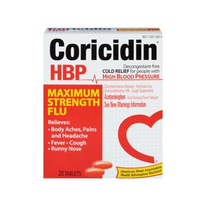 Coricidin HBP Maximum Strength Flu Tablets